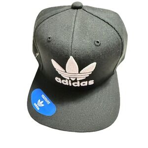Adidas Hat Cap Youth OSFY Black Logo Adjustable‎